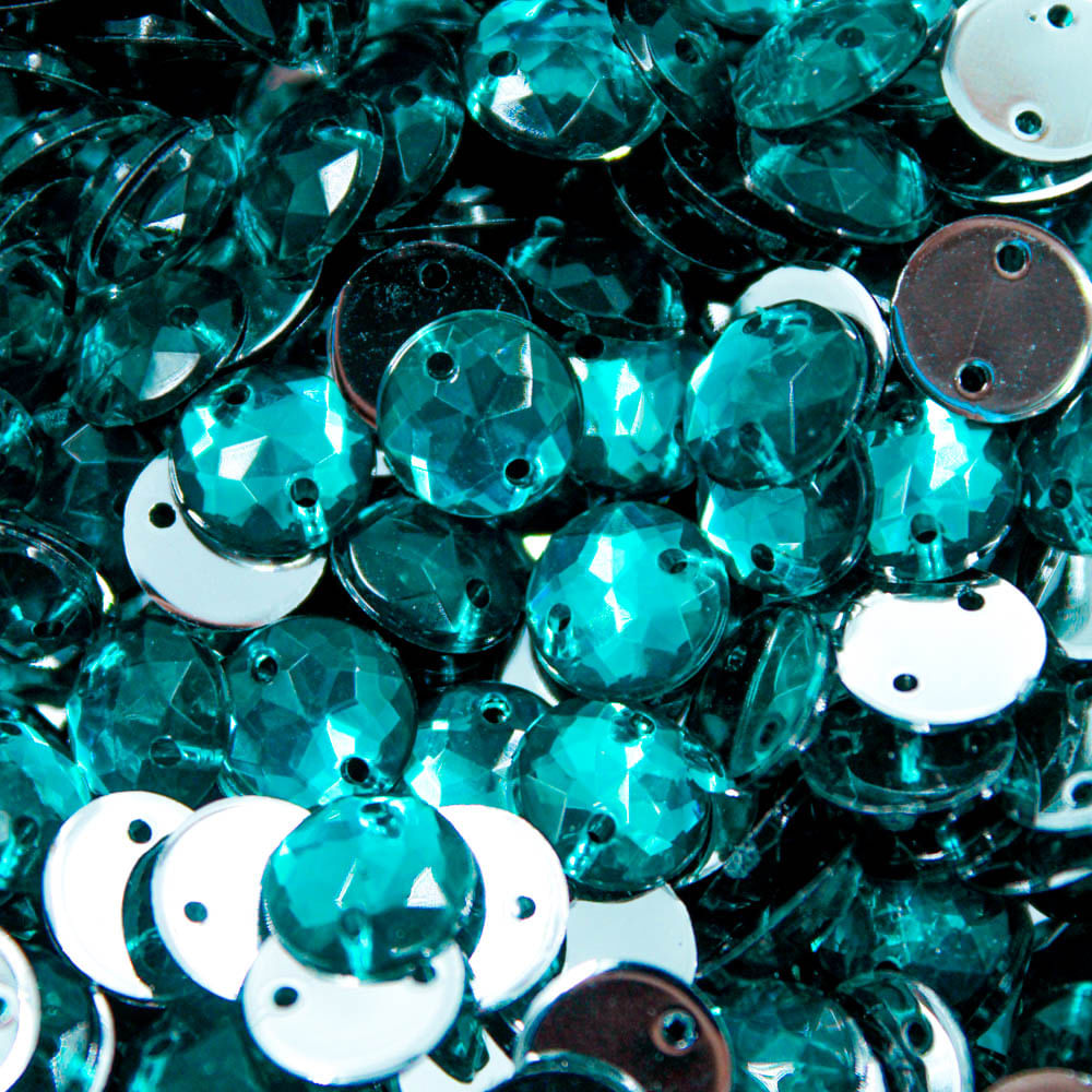 CHATON-PARA-COSTURA-REDONDO-SEXTAVADO-08MM-EM-ACRILICO-COM-500GR-058---VERDE-TURQUESA-058