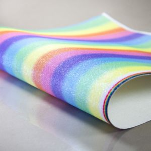 LONITA ARCO-IRIS HORIZONTAL COM GLITTER 40X24CM COM 6 UNIDADES
