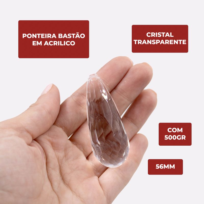 PONTEIRA-BASTAO-56MM-EM-ACRILICO-COM-500GR-C001---CRISTAL-TRANSPARENTE-C001