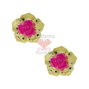 FLOR COM FURO EM BASE 43MM EM ACRILICO COM 50 PEÇAS