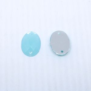 CHATON PARA COSTURA OVAL GELATINA 10X14MM EM ACRILICO COM 250GR
