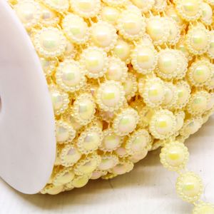 Aljofre De Flor De Perola 12Mm Em Abs Com 20 Metros