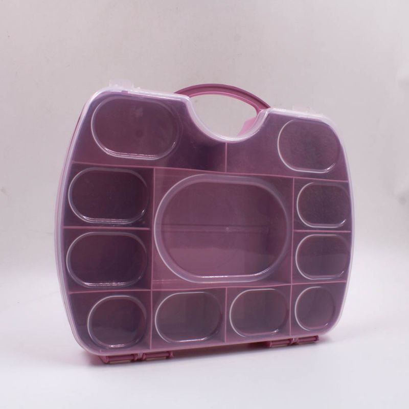 CAIXA-ORGANIZADORA-MALETA-ECLIPSE-25X22CM-COM-11-DIVISORIAS-UNIDADE---239---ROSA-Z39