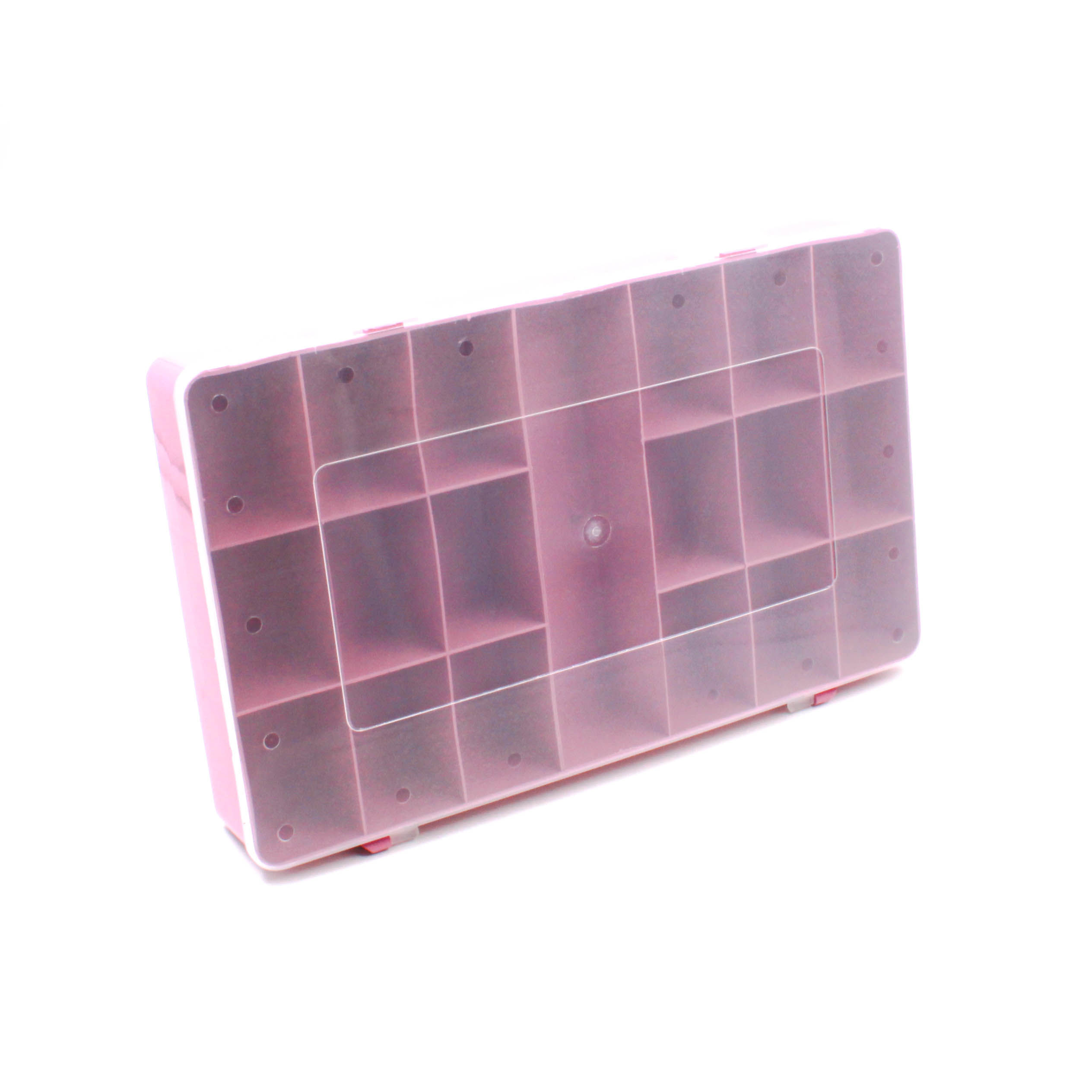 CAIXA-MULTIUSO-GRANDE-18X30-EM-PLASTICO-COM-19-DIVISORIAS---326---ROSA-VELHO--ROSE--326