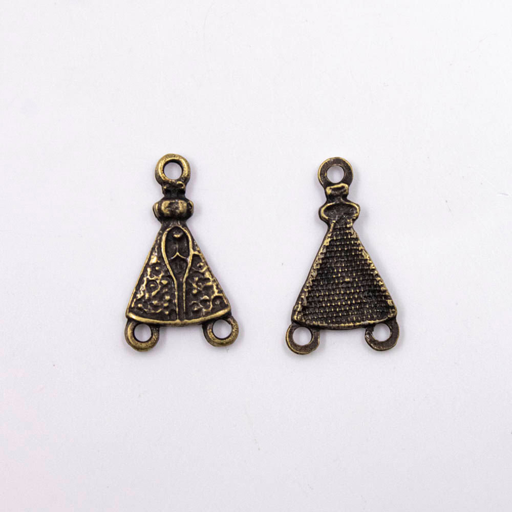 PINGENTE NOSSA SENHORA 25X15MM EM ZAMAC COM 24 PEÇAS