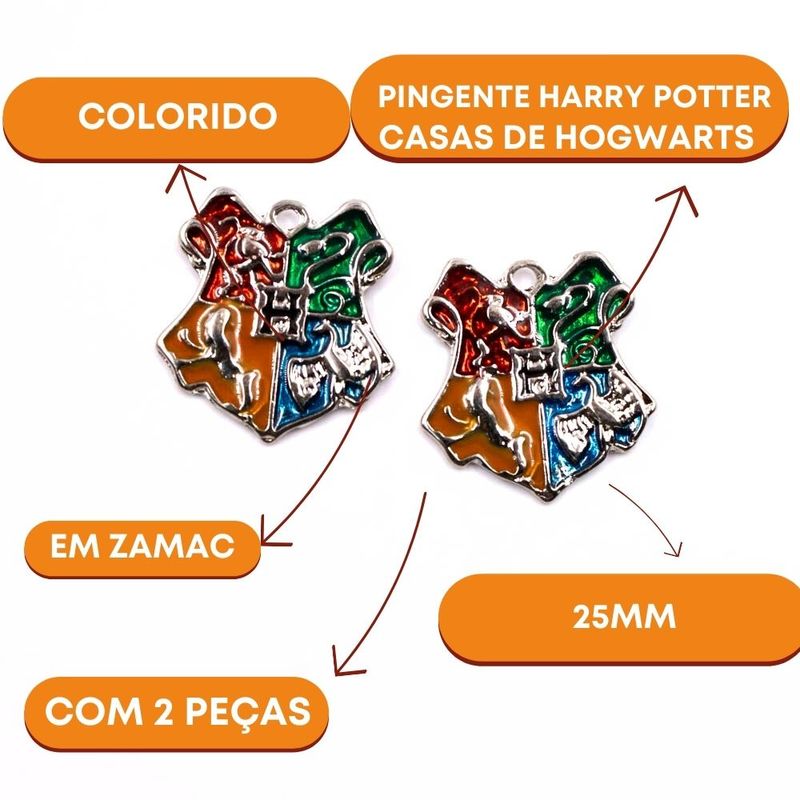 PINGENTE-HARRY-POTTER-CASAS-DE-HOGHWARTS-25MM-EM-ZAMAC-COM-02-PECAS---103---COLORIDO