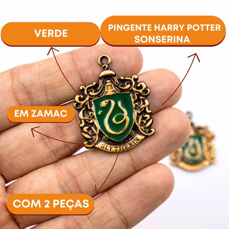 PINGENTE-HARRY-POTTER-SONSERINA-EM-ZAMAC-COM-02-PECAS---205---VERDE-Z5