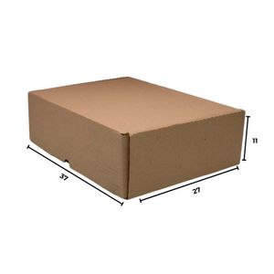 CAIXA DE PAPELÃO MONTÁVEL TAMANHO 37X27X11 COM 10 UN