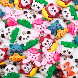 PINGENTE ANIMAIS 20MM EM RESINA COM 100 PEÇAS
