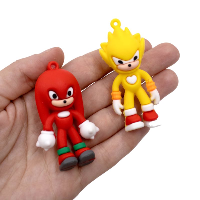 PINGENTE-TURMA-DO-SONIC-60MM-EMBORRACHADO-COM-12-PECAS---103---COLORIDO