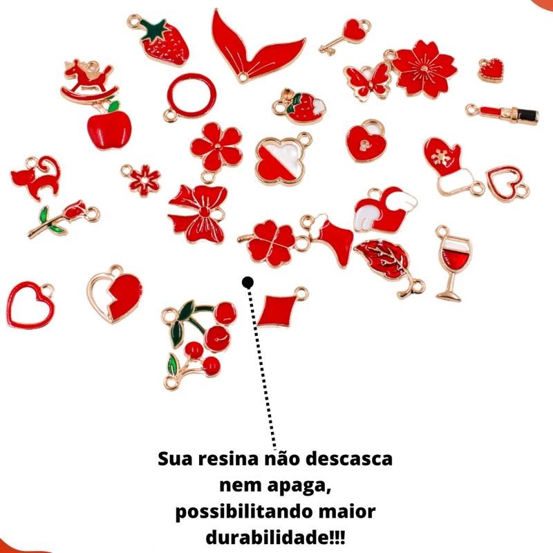 CONJUNTO-DE-PINGENTES-RESINADO-EM-ZAMAC-COM-30-PECAS---VERMELHO
