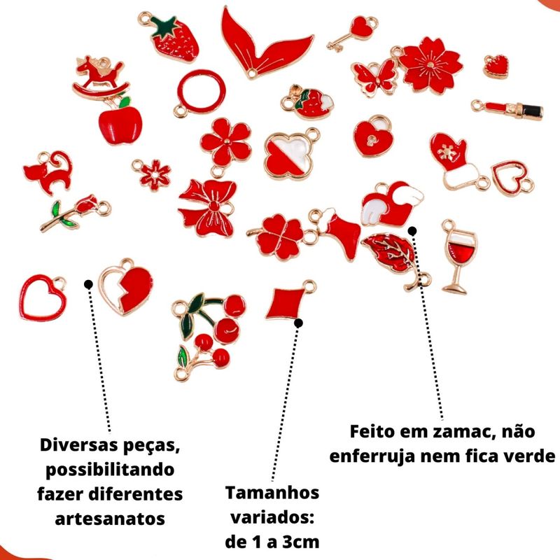 CONJUNTO-DE-PINGENTES-RESINADO-EM-ZAMAC-COM-30-PECAS---VERMELHO