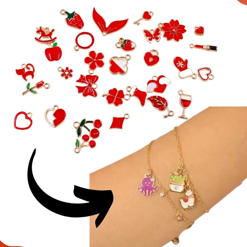 CONJUNTO-DE-PINGENTES-RESINADO-EM-ZAMAC-COM-30-PECAS---VERMELHO