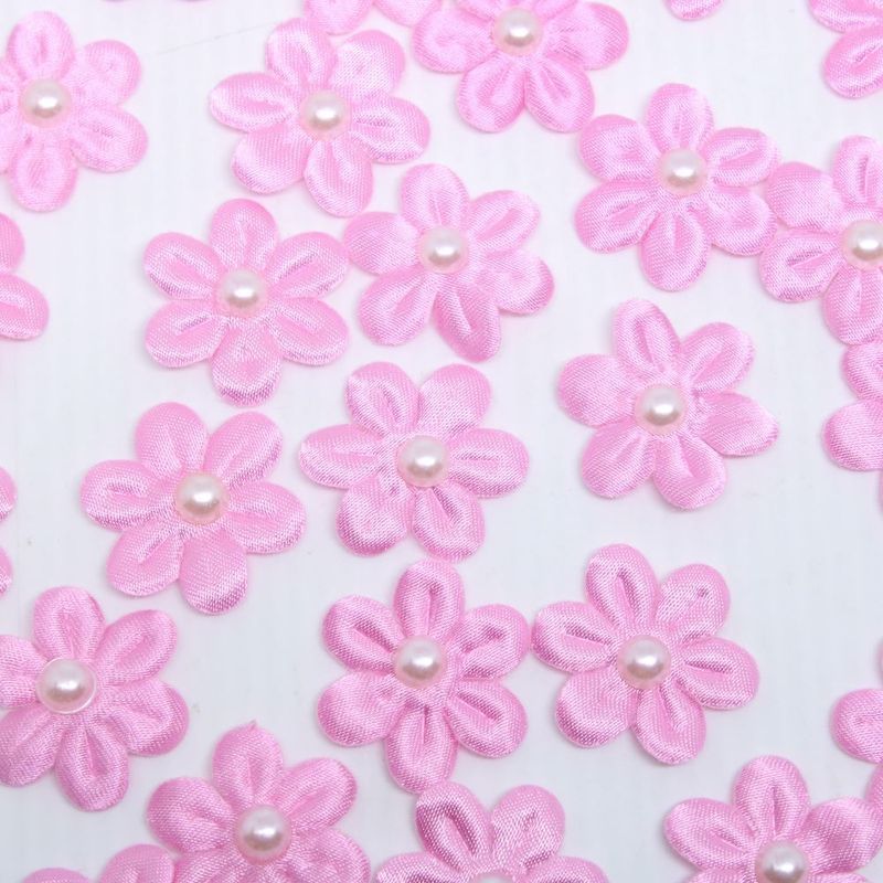 FLOR-COM-MIOLO-PEROLA-25MM-EM-POLIESTER-COM-200-PECAS-217---ROSA-BEBE-Z17