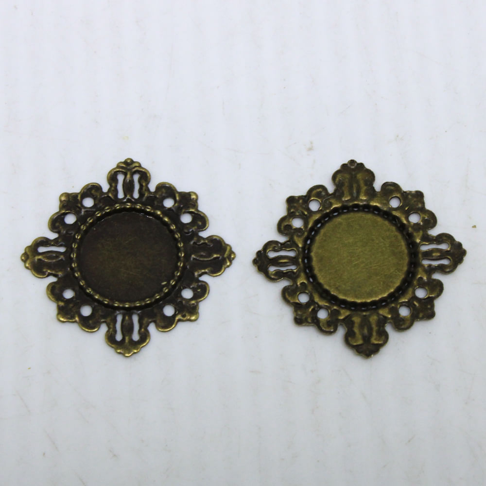 TAG MOLDURA REDONDA PARA CHATON 10MM 200PÇS