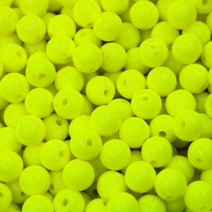 BOLA PLASTICA LEITOSA PASSANTE 08MM COM 500GR
