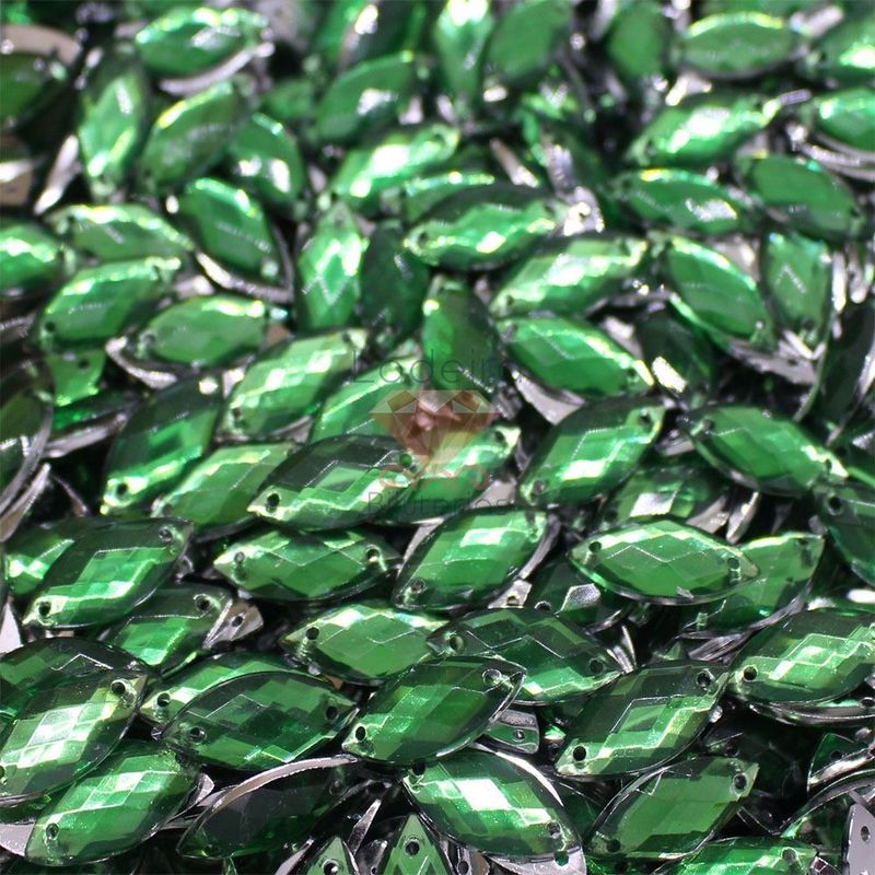 CHATON-PARA-COSTURA-NAVETE-9X18MM-EM-ACRILICO-COM-500GR-009CH---VERDE