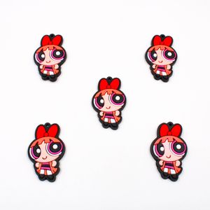 PINGENTE FLORZINHA 51X32MM EMBORRACHADO COM 50 PEÇAS