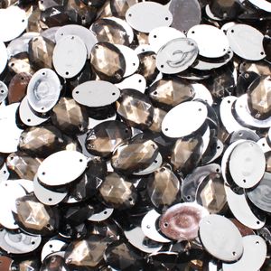 CHATON PARA COSTURA OVAL 13X18MM EM ACRILICO COM 1000 PEÇAS