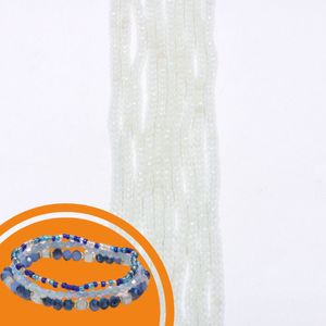 Fio De Cristal Transparente 04Mm Em Vidro Com 10 Fios