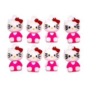 PINGENTE HELLO KITTY 25MM EMBORRACHADO COM 100 PEÇAS