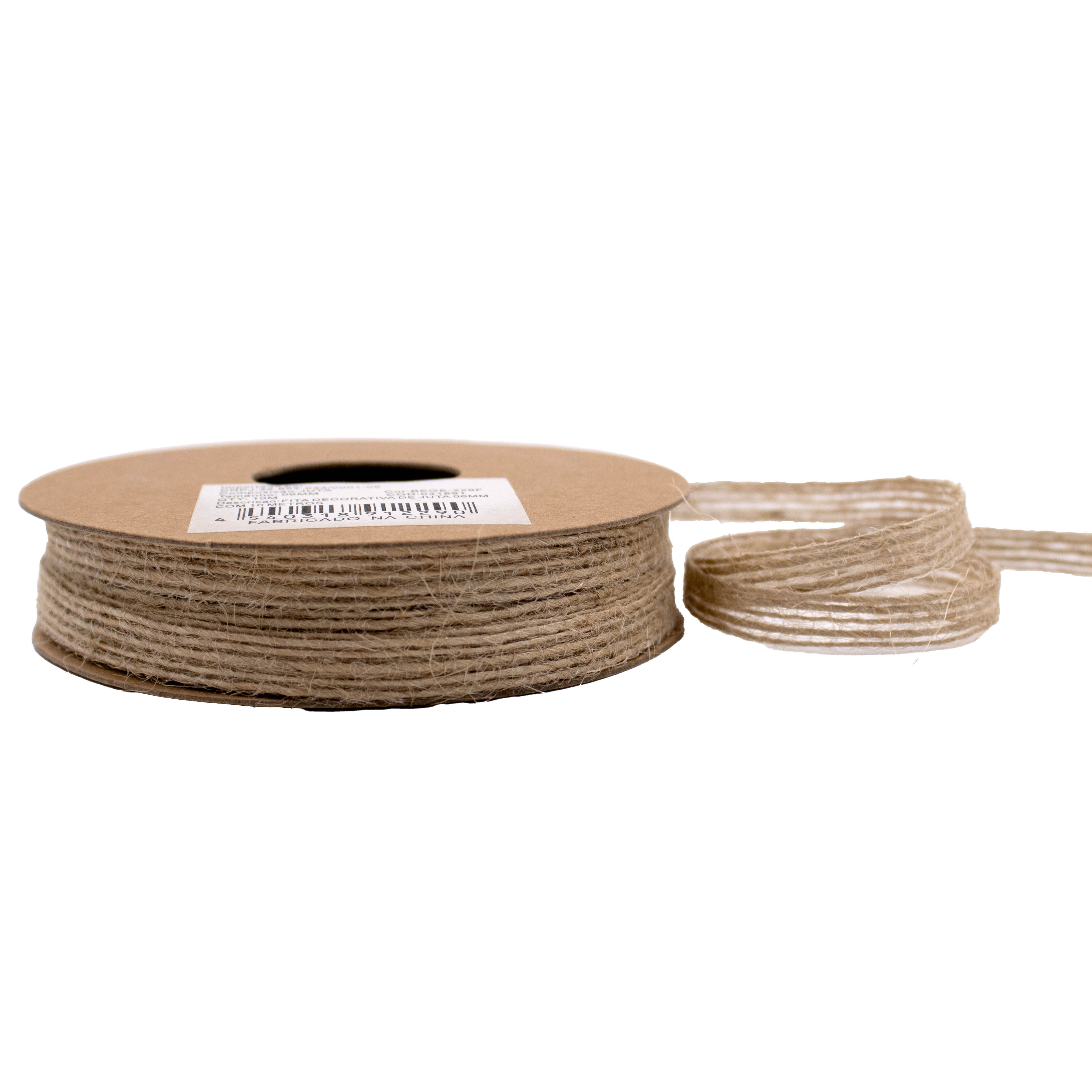 FITA DECORATIVA DE JUTA 06MM COM 10 METROS