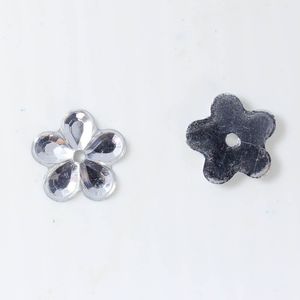 CHATON FLOR FURO NO CENTRO 10MM EM ACRILICO COM 5000 PEÇAS