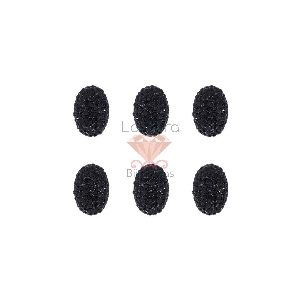 CHATON PARA COLAGEM OVAL DRUSA 10X14MM EM ACRILICO COM 1500 PEÇAS