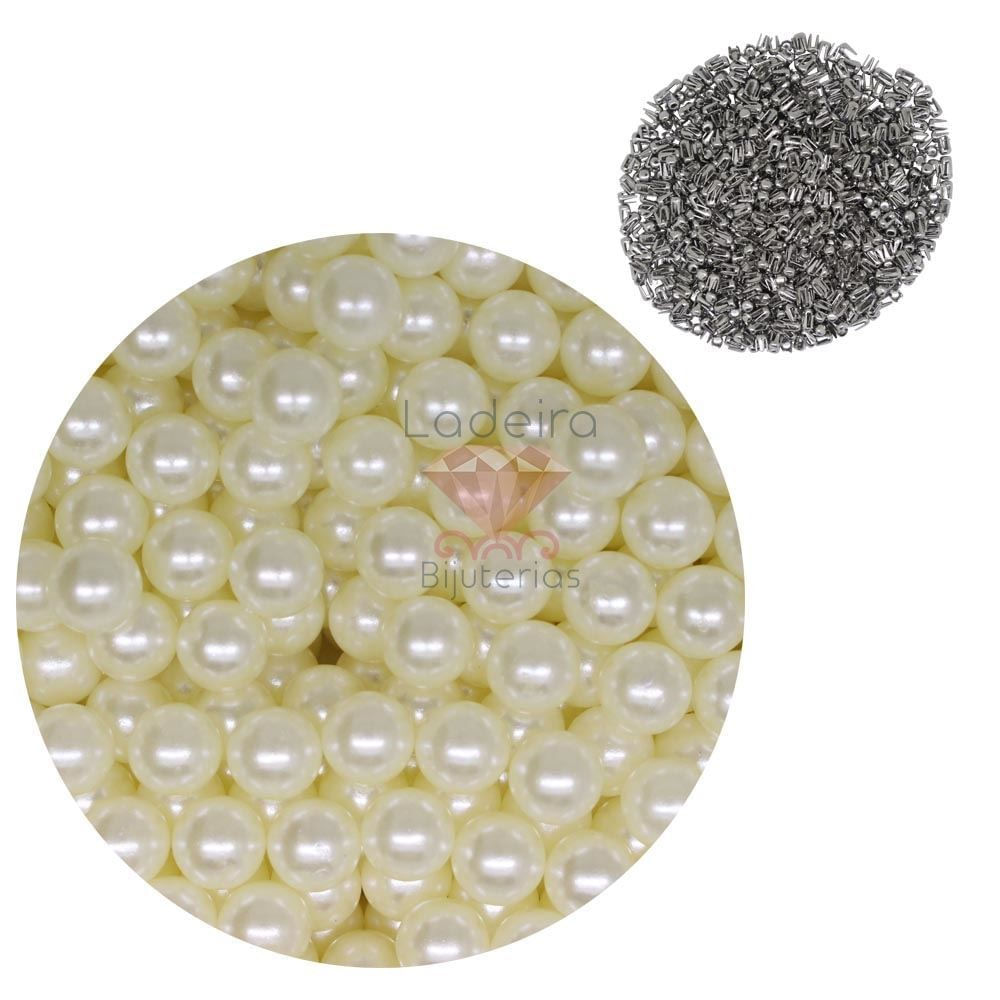 Perola De Abs Sem Furo Com Tacha 8Mm 500G