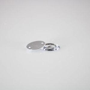CHATON PARA COSTURA OVAL 10X14MM EM ACRILICO COM 1000 PEÇAS