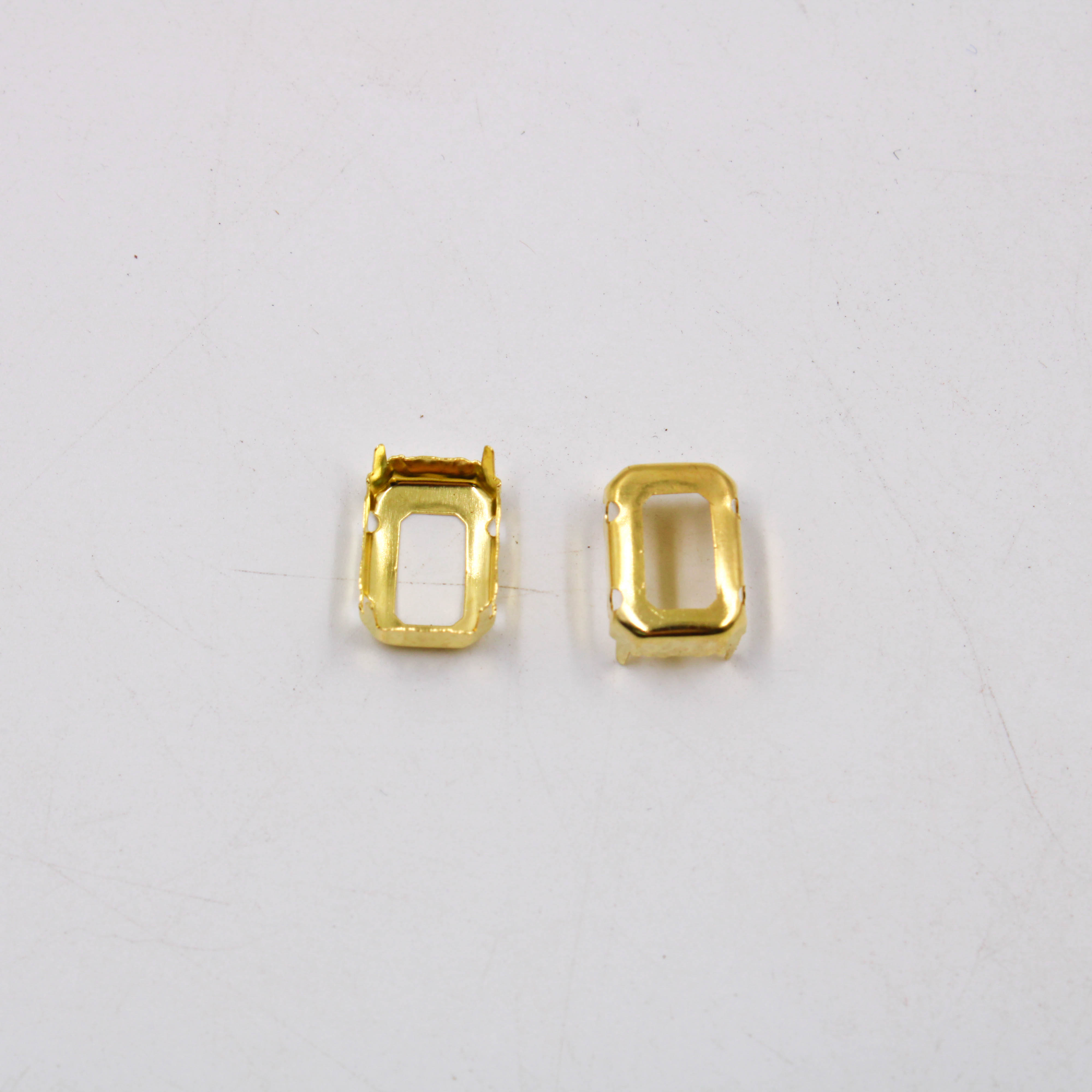 CAIXINHA PARA CHATON RETANGULAR 8X12MM EM METAL COM 5100 PEÇAS