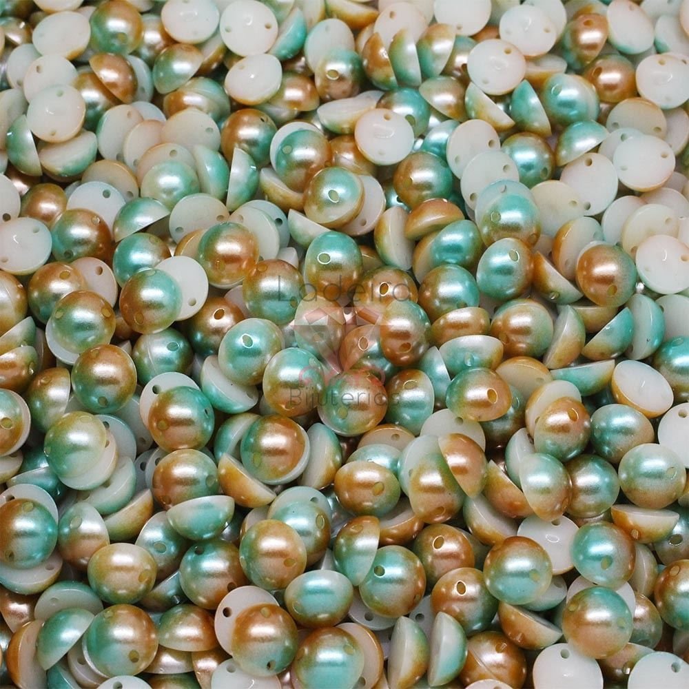 Meia Perola Para Costura Mesclada Em Abs 06Mm 250G