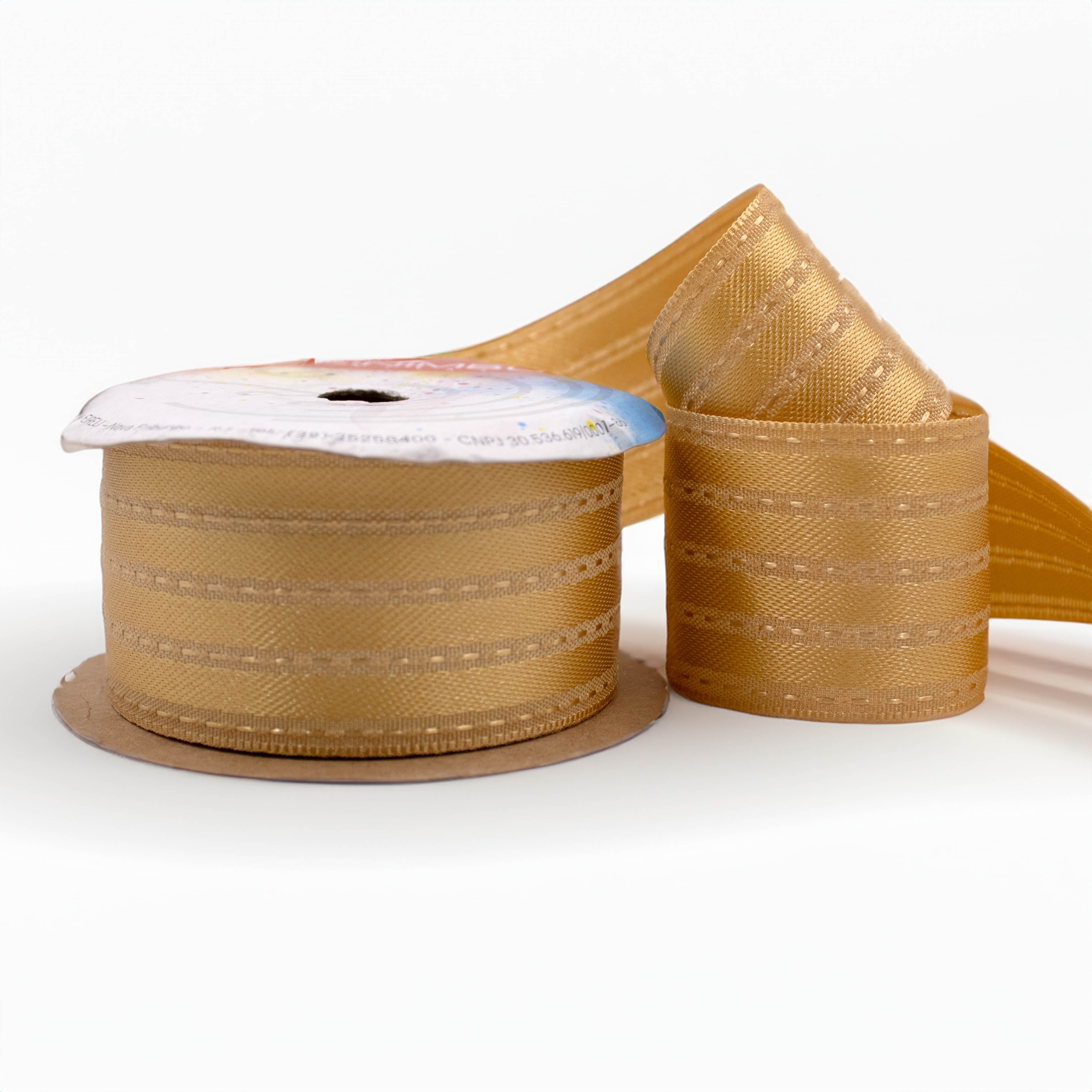 FITA DE CETIM PESPONTADA SINIMBU 1852 38MM