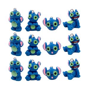 PINGENTES STITCH EXPRESSÕES 18X29MM EM RESINA COM 30 PEÇAS