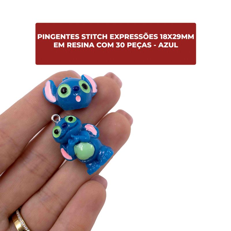 PINGENTES-STITCH-EXPRESSOES-18X29MM-EM-RESINA-COM-30-PECAS---140---AZUL