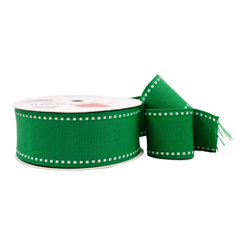 FITA-DE-GORGURAO-PESPONTADA-38MM-EM-POLIESTER-COM-10-METROS---583Y---VERDE-BANDEIRA