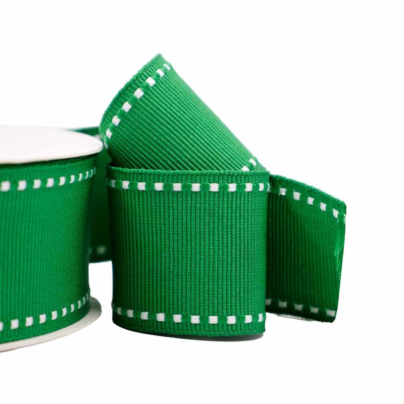 FITA-DE-GORGURAO-PESPONTADA-38MM-EM-POLIESTER-COM-10-METROS---583Y---VERDE-BANDEIRA