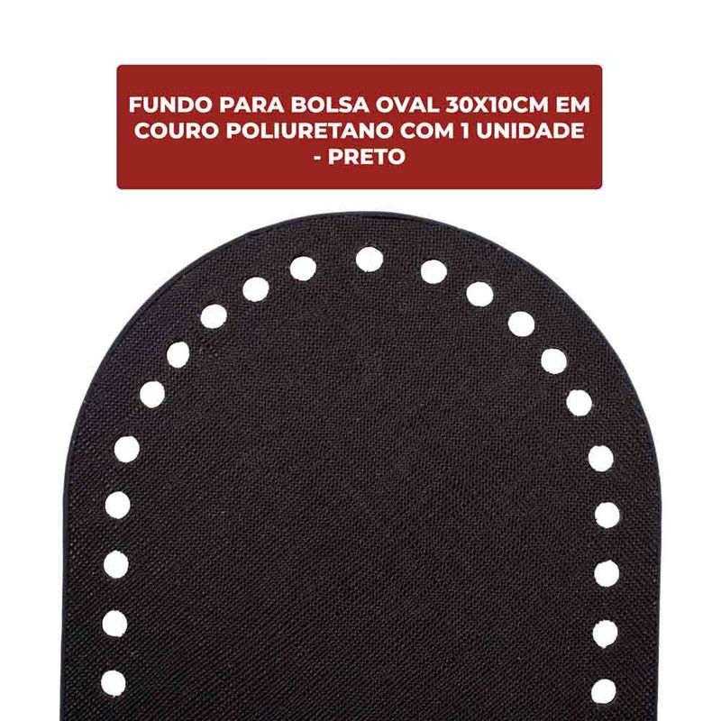 FUNDO-PARA-BOLSA-OVAL-30X10CM-EM-COURO-PU-UNIDADE---225---PRETO-225