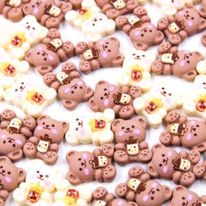 Aplique Urso Com Pote De Mel 16X20mm Em Resina Com 20 Peças