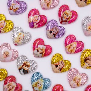 Aplique Coração Barbie 20Mm Em Resina Com 100 Peças
