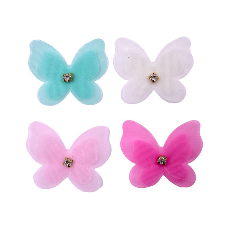 APLIQUE-BORBOLETA-VOAL-COM-STRASS-50MM-EM-POLIESTER-COM-50-PECAS---103---COLORIDO-103