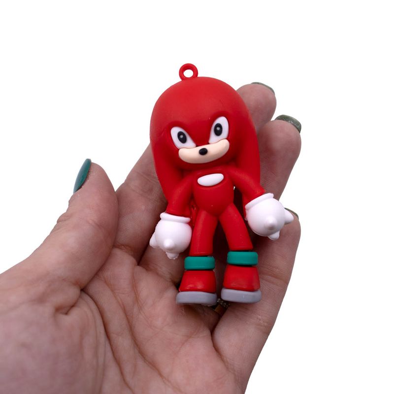 PINGENTE-TURMA-DO-SONIC-70MM-EMBORRACHADO-COM-12-PECAS---103---COLORIDO