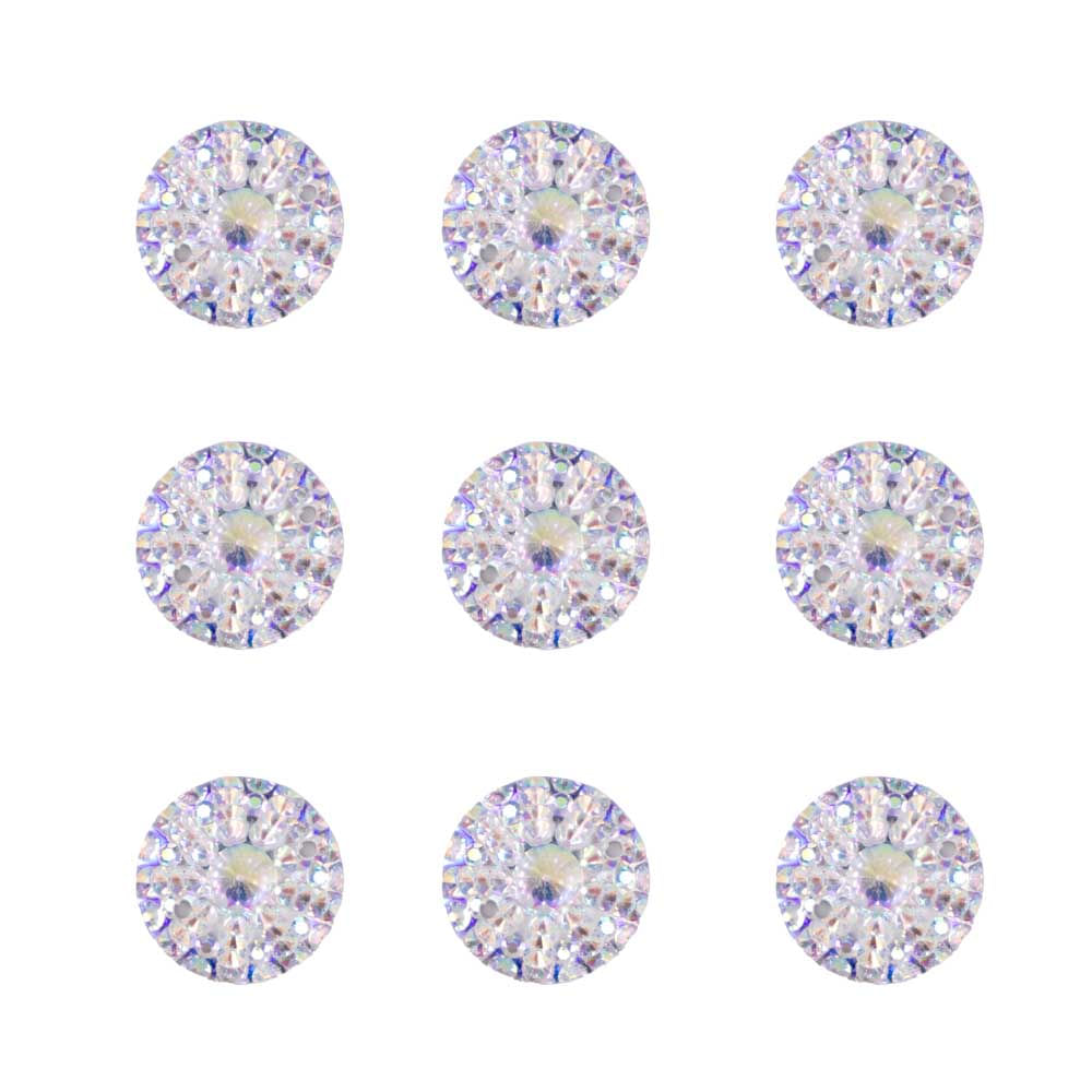 Chaton Redondo Com Strass 14Mm Para Costura Com 300 Peças