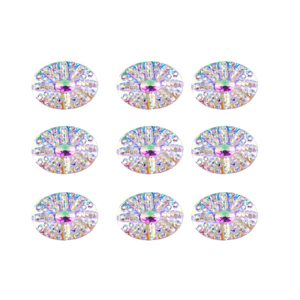 Chaton Oval Com Strass 13X18mm Para Costura Com 300 Peças