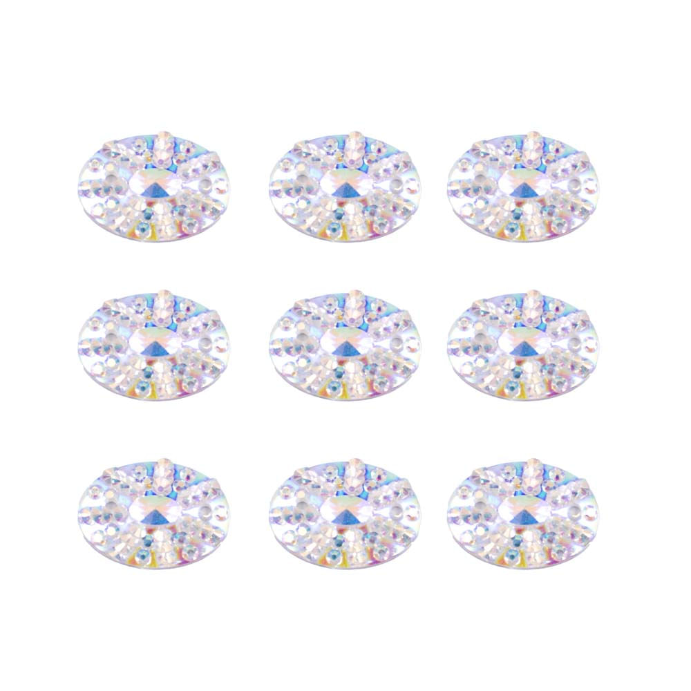 Chaton Oval Com Strass 10X14mm Para Costura Com 500 Peças