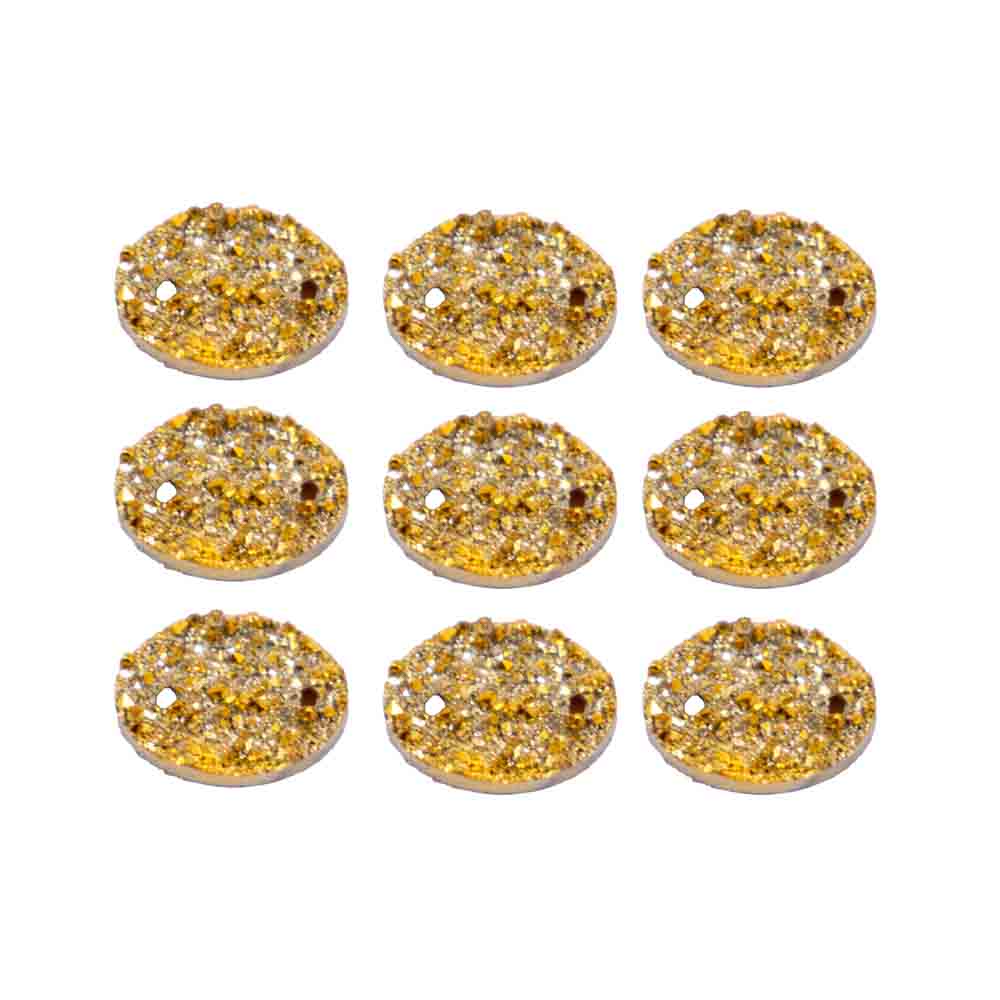 Chaton Drusa Oval 10X14mm Para Costura Com 500 Peças