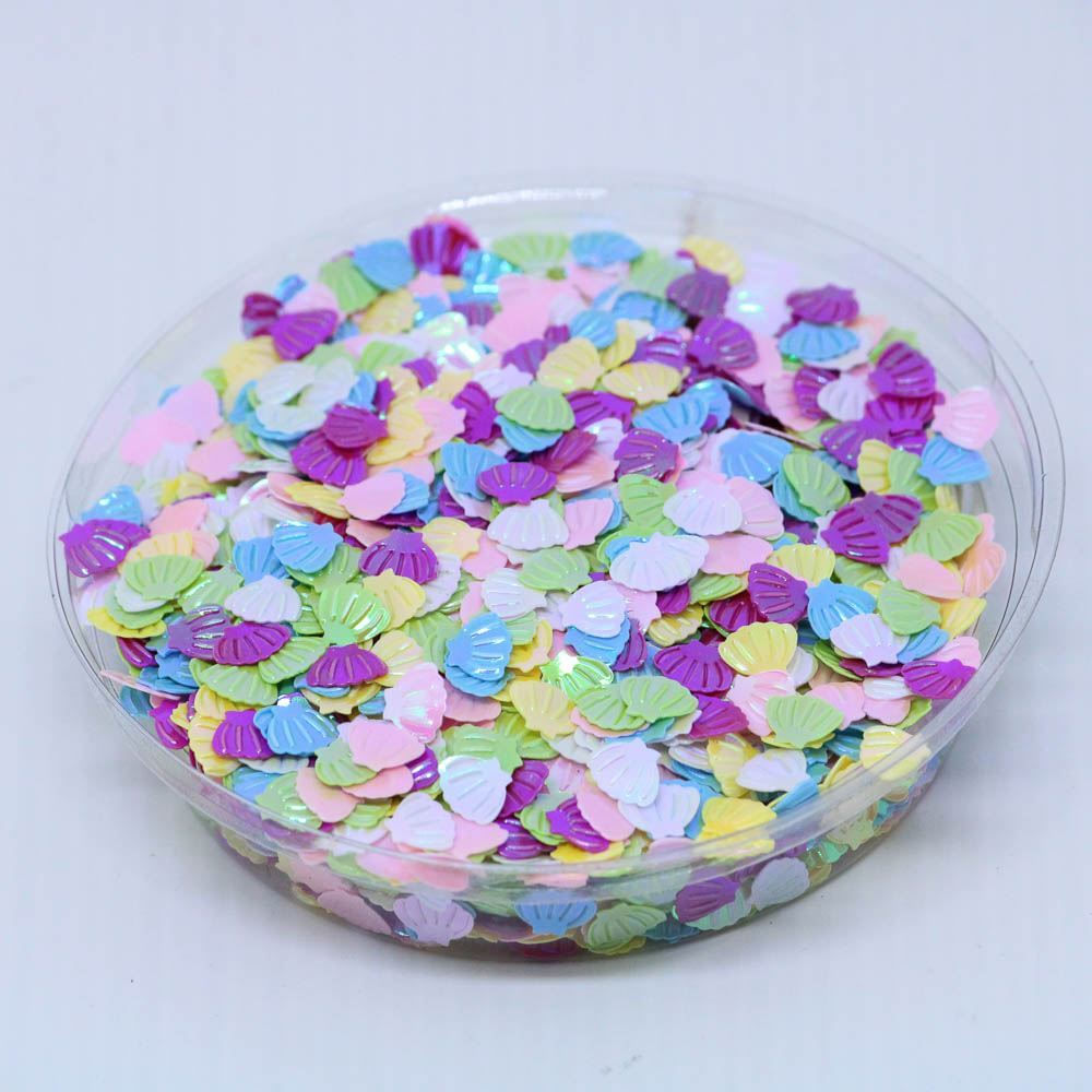 CONCHA PARA COLAGEM 10MM EM PVC COM 500GR INFANTIL