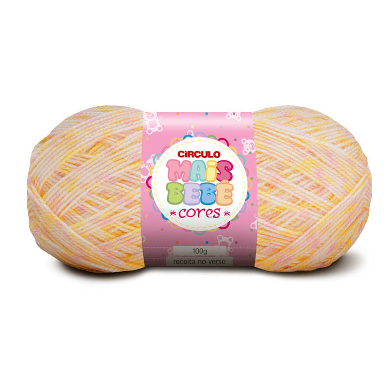 Lã Circulo Mais Bebê Cores 500M Com 100G