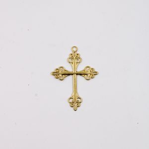 PINGENTE CRUZ ARABESCO 58X43MM EM ZAMAC O KG