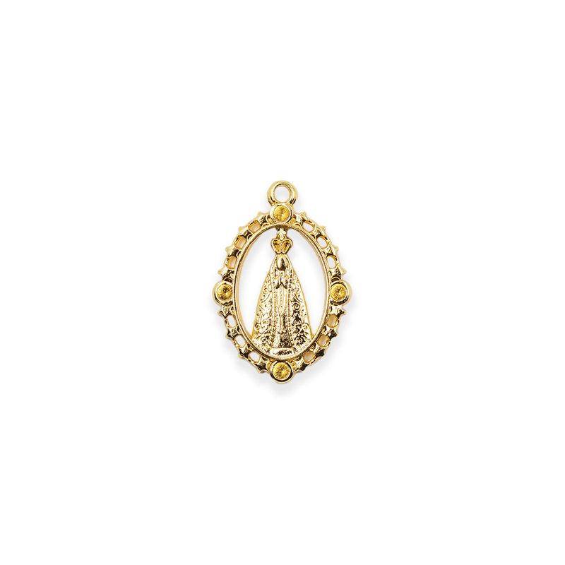 PINGENTE-CATAFORETICO-NOSSA-SENHORA-30X20MM-EM-ZAMAC-COM-12-PECAS---DOURADO